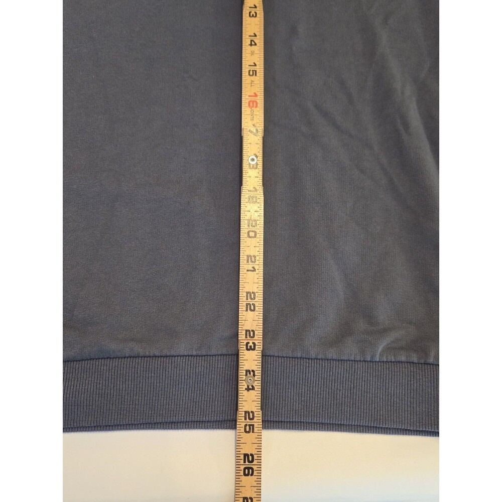 Marine Layer Crewneck Sweatshirt Large Blue Raglan Long Sleeve Cotton Modal - Picture 7 of 7